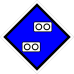 Знак железнодорожный «Подготовиться к опусканию токоприемника»