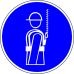 Знак M09 Работать в предохранительном (страховочном) поясе