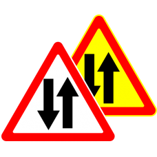 Знак 1.21 Двустороннее движение